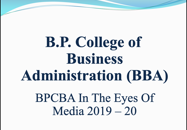 BPCBA in the Eyes of Media 2019-20